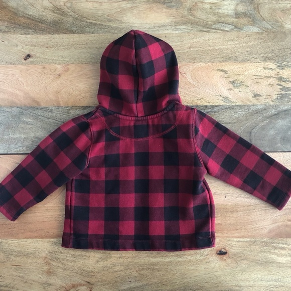 🍁Joe Fresh 18-24m buffalo check jacket with hood - Picture 2 of 4